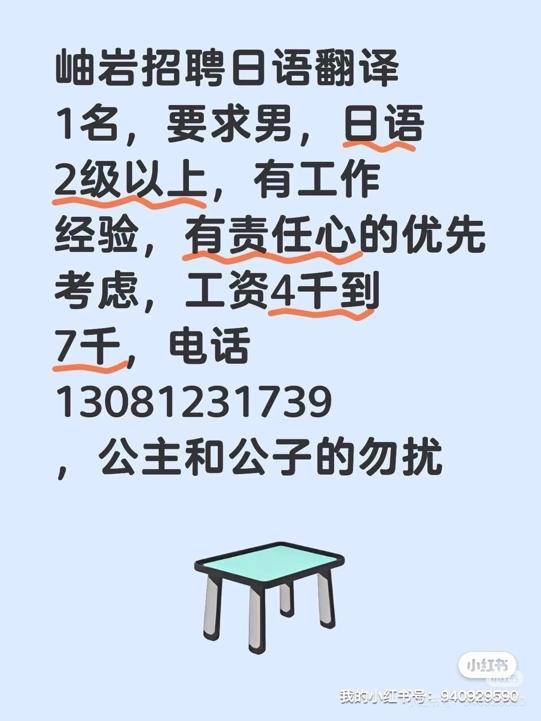 招聘日语翻译工作内容:男女均可在固定软件上面,下载文件,翻译邮件下面的要求,有时候在teams上面,和日本人打字沟通 招聘画图员:有模版不用设计,有师傅带